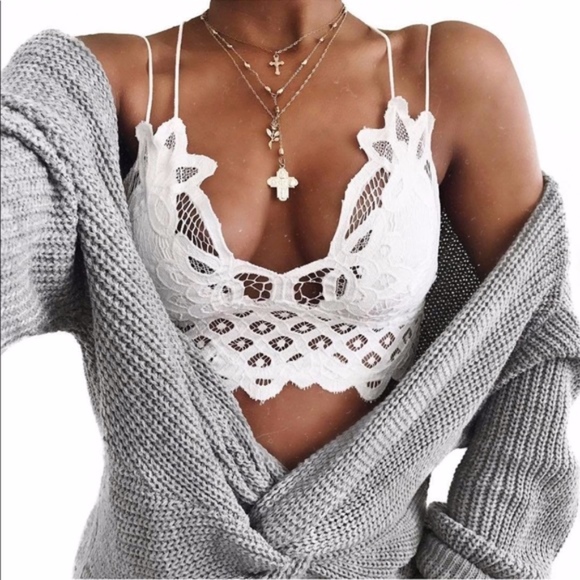 Bellanblue Other - LYANN Cutest Lace Bralette - WHITE